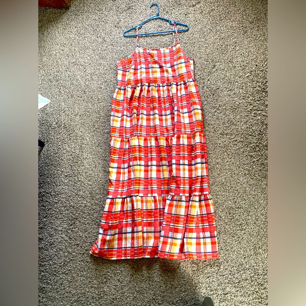 Wrangler Red Plaid Maxi Dress